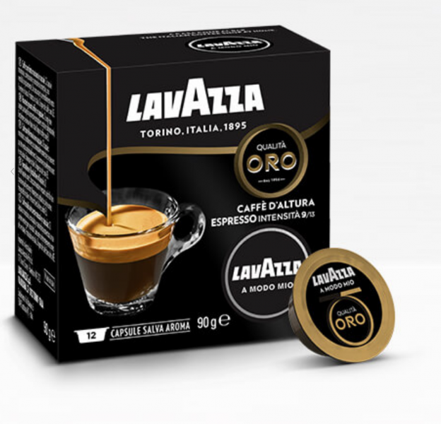 128 capsules de café lavazza A MODO MIO qualita ORO CAFFE D' ALTURA  originale - Img 1