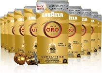 200 capsules café aluminium lavazza QUALITA ORO  compatibles avec NESPRESSO